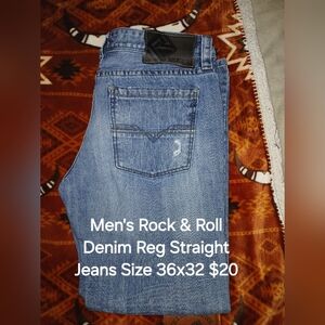 Rock & Roll Men's Blue Denim Jeans